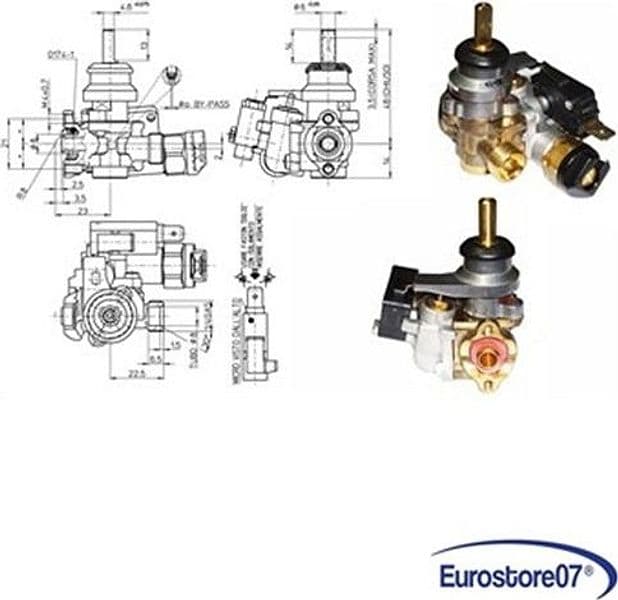 RUBINETTO VALVOLATO SICUREZZA PER PIANO COTTURA GAS URANIA ONOFRI TERIM in prodotto EuroStore07 - Alatri, commercioVirtuoso.it