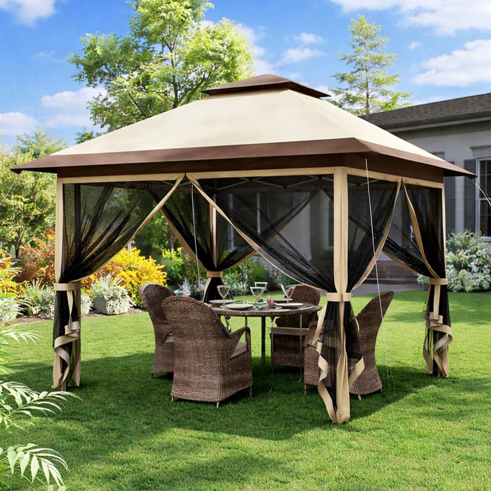 Gazebo Pieghevole 3x3 One Touch 3.6x3.6m Impermeabile upf50+ con Borsa e Zanzariere in Gazebo Danyx - Casoria, commercioVirtuoso.it