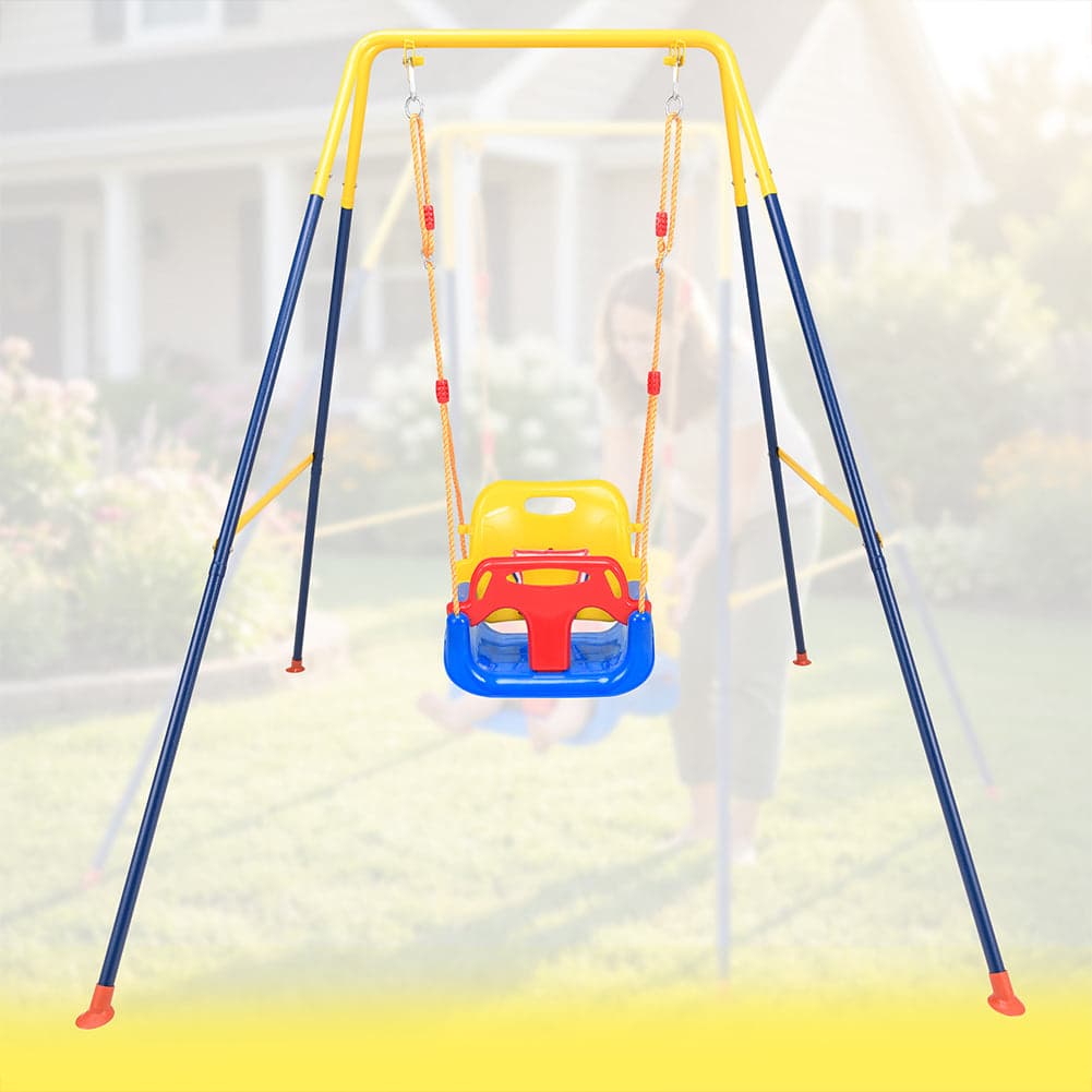 Altalena per Bambini Interno Esterno con Seggiolino in PP e Cinture Sicurezza in Arrampicate e altalene Danyx - Casoria, commercioVirtuoso.it