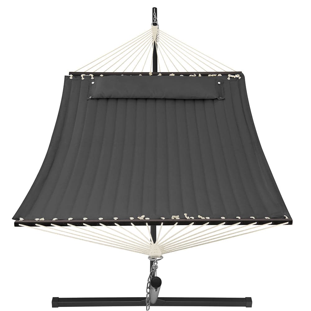Amaca da Giardino Brasiliana con Cuscino e Supporto in Acciaio, portata 200kg 140x210cm
