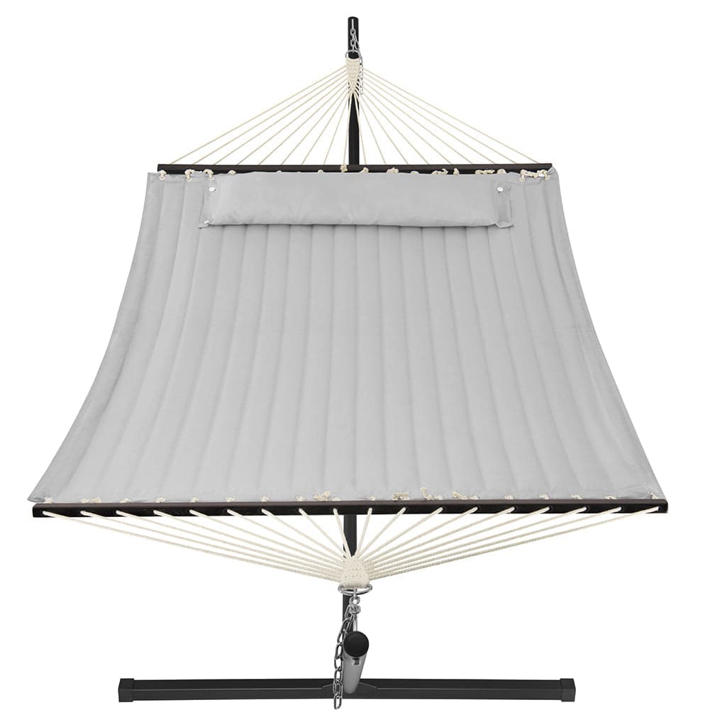 Amaca da Giardino Brasiliana con Cuscino e Supporto in Acciaio, portata 200kg 140x210cm