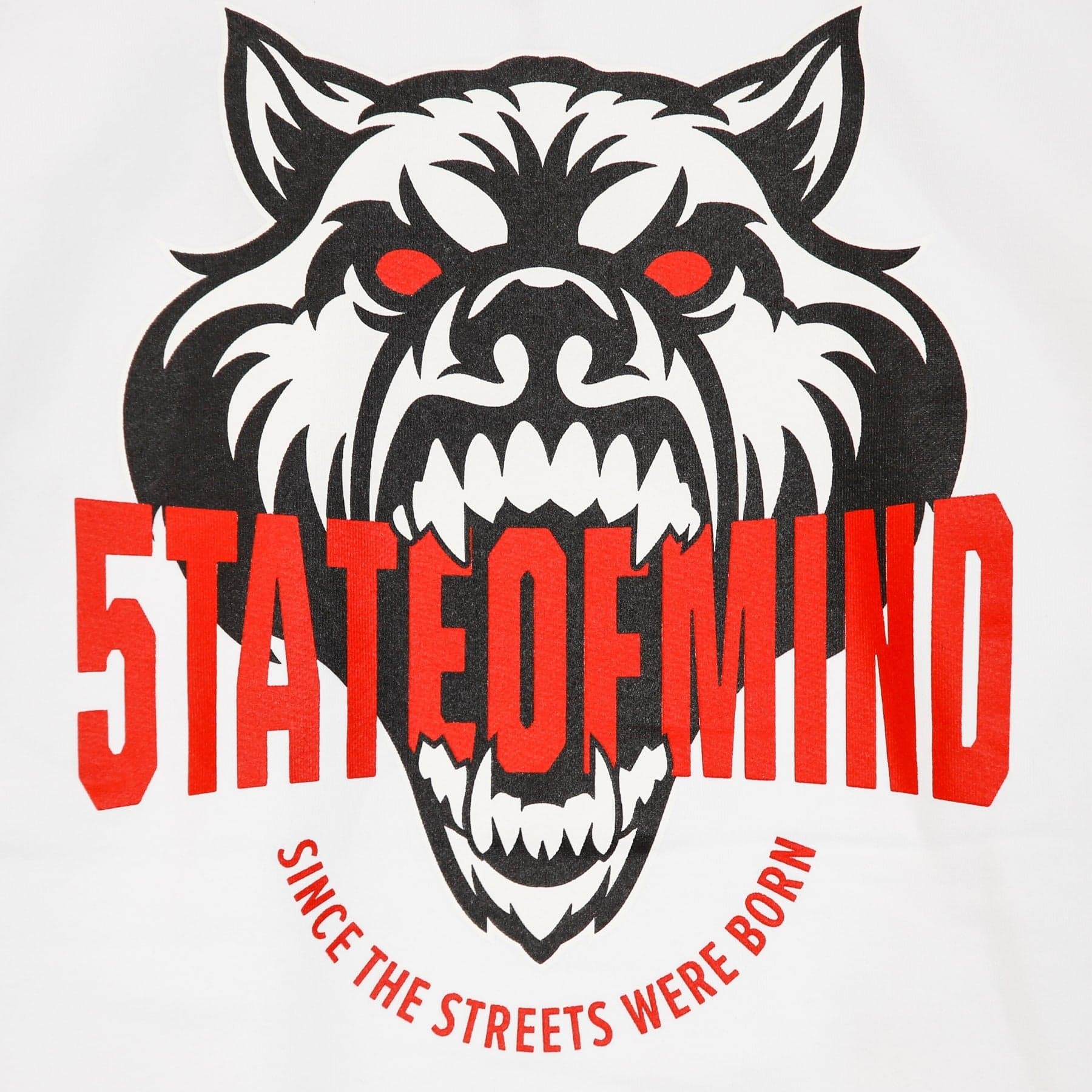 5TATE OF MIND Felpa Leggera Cappuccio Uomo Wolf White da uomo in Felpe con cappuccio Drestige - Casamassima, commercioVirtuoso.it