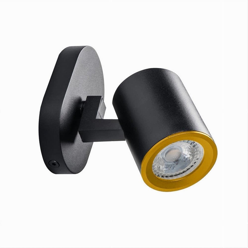 APPLIQUE ORIENTABILE DA SOFFITTO PARETE LAMPADA ATTACCO GU10 BIANCO NERO TH8801 in Faretti da soffitto Trade Shop italia - Napoli, commercioVirtuoso.it