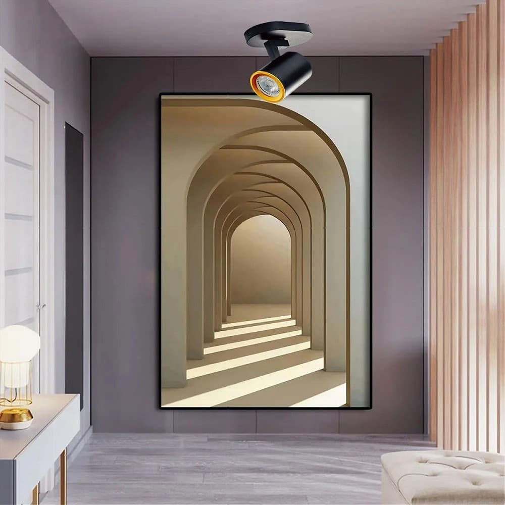 APPLIQUE ORIENTABILE DA SOFFITTO PARETE LAMPADA ATTACCO GU10 BIANCO NERO TH8801 in Faretti da soffitto Trade Shop italia - Napoli, commercioVirtuoso.it