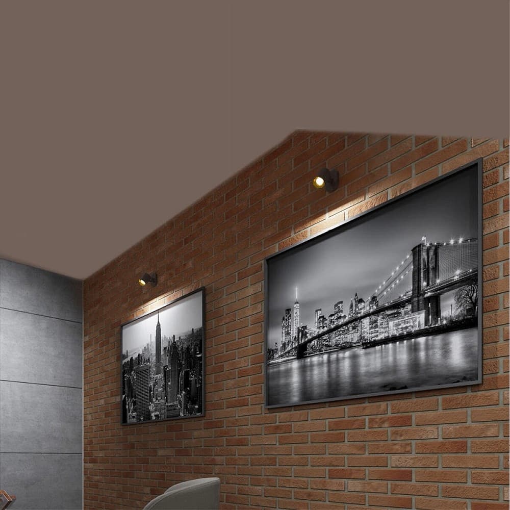 APPLIQUE ORIENTABILE DA SOFFITTO PARETE LAMPADA ATTACCO GU10 BIANCO NERO TH8801 in Faretti da soffitto Trade Shop italia - Napoli, commercioVirtuoso.it