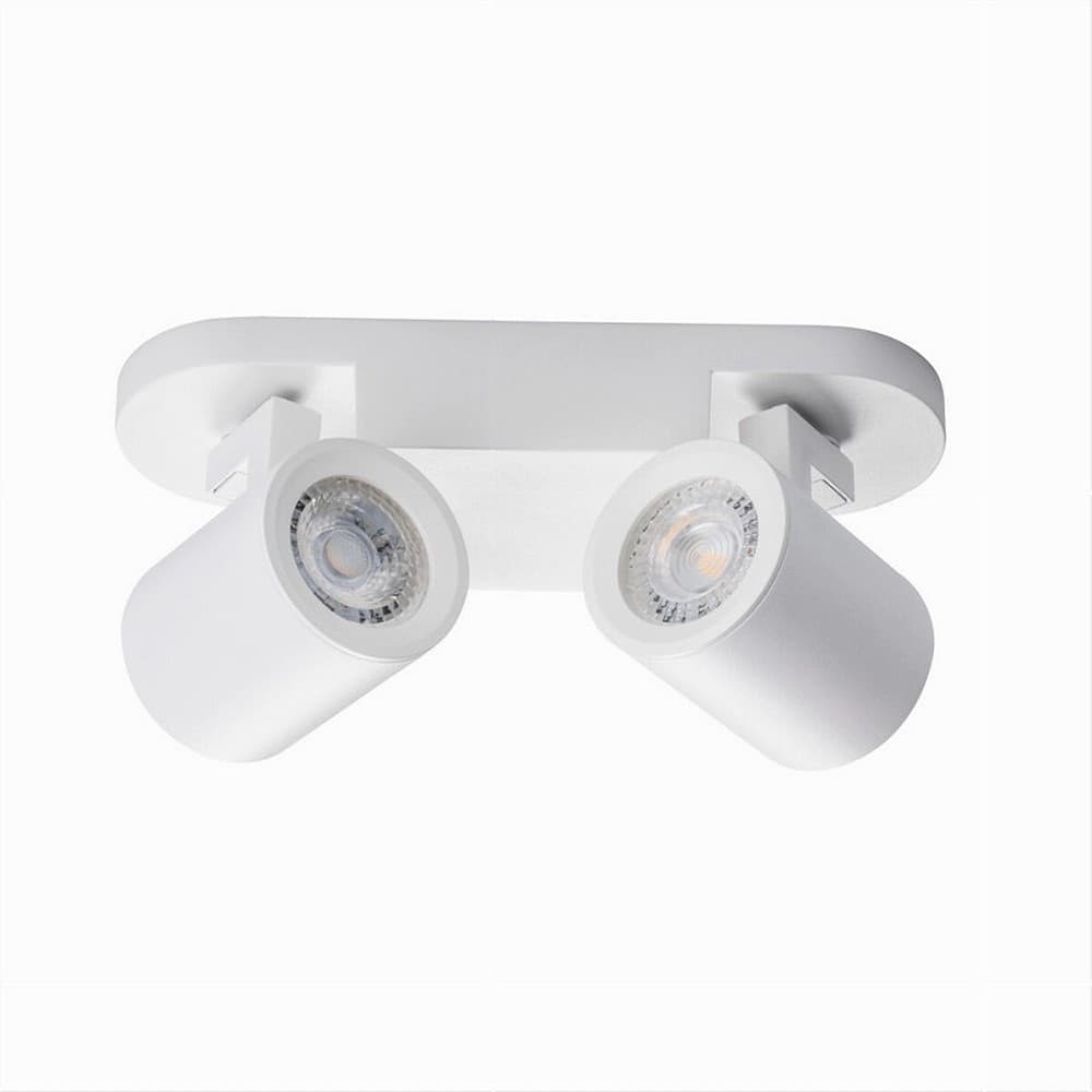 APPLIQUE 2 DIFFUSORI ORIENTABILE SOFFITTO PARETE LAMPADA GU10 BIANCO NERO TH8802 in Faretti da muro Trade Shop italia - Napoli, commercioVirtuoso.it