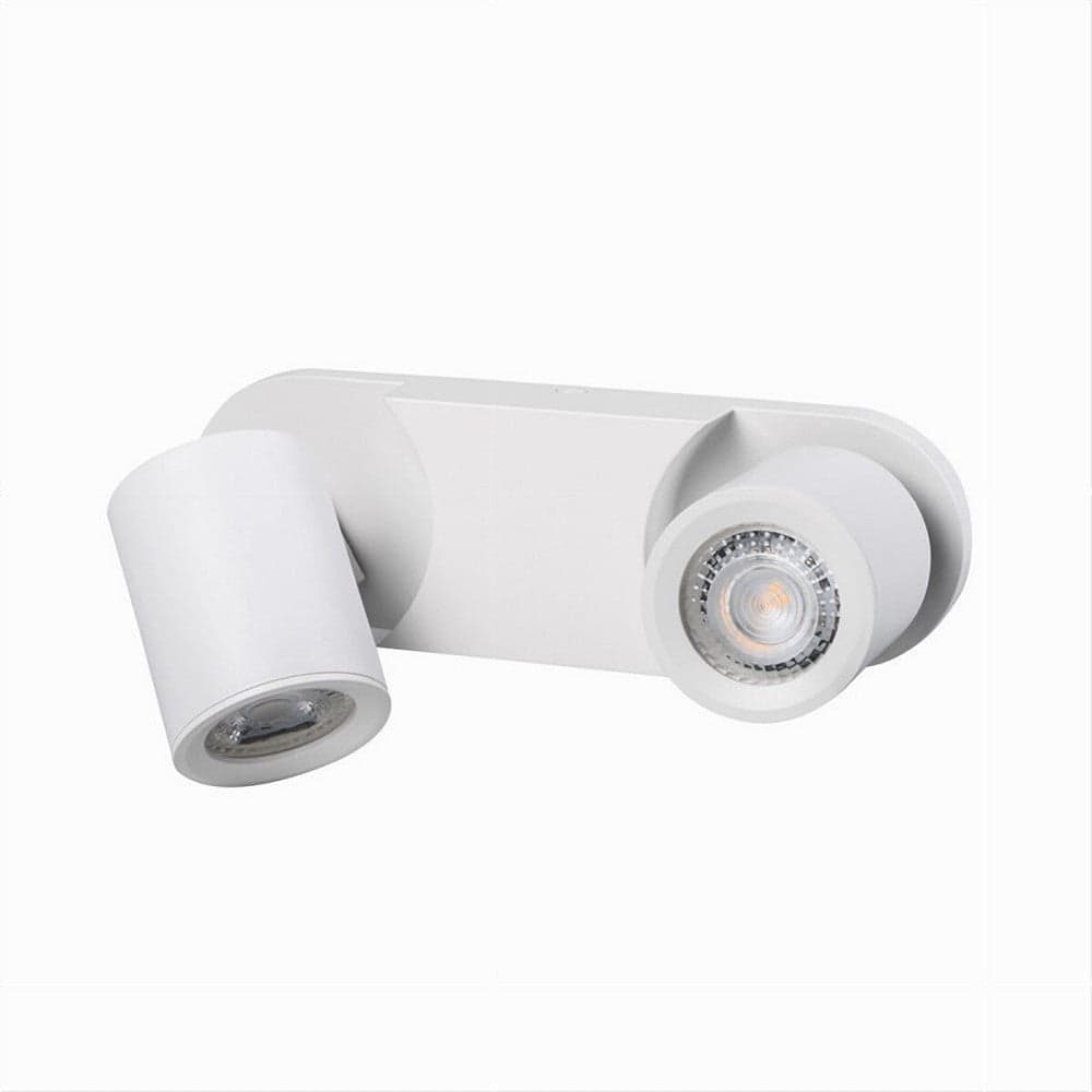 APPLIQUE 2 DIFFUSORI ORIENTABILE SOFFITTO PARETE LAMPADA GU10 BIANCO NERO TH8802 in Faretti da muro Trade Shop italia - Napoli, commercioVirtuoso.it