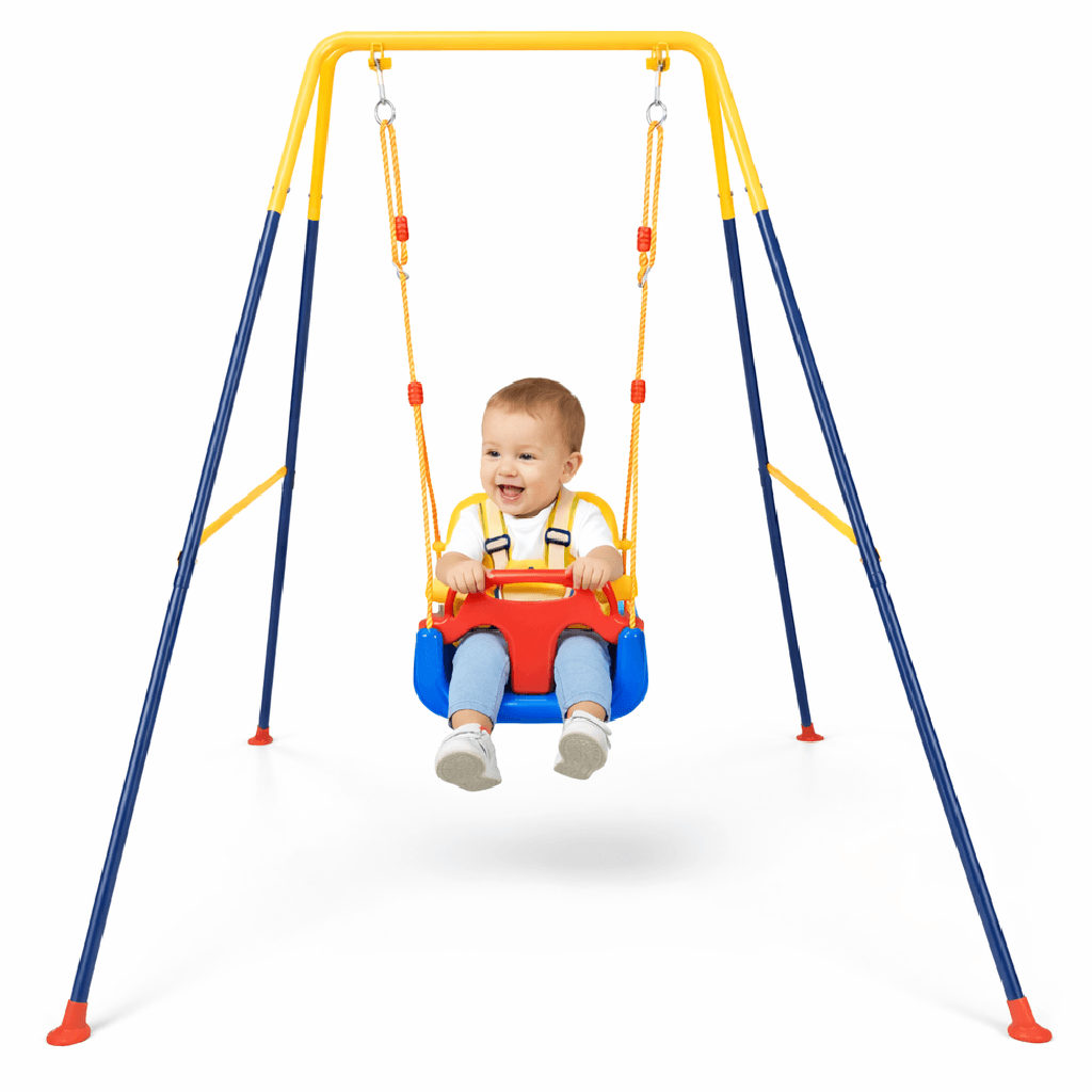 Altalena per Bambini Interno Esterno con Seggiolino in PP e Cinture Sicurezza in Arrampicate e altalene Danyx - Casoria, commercioVirtuoso.it