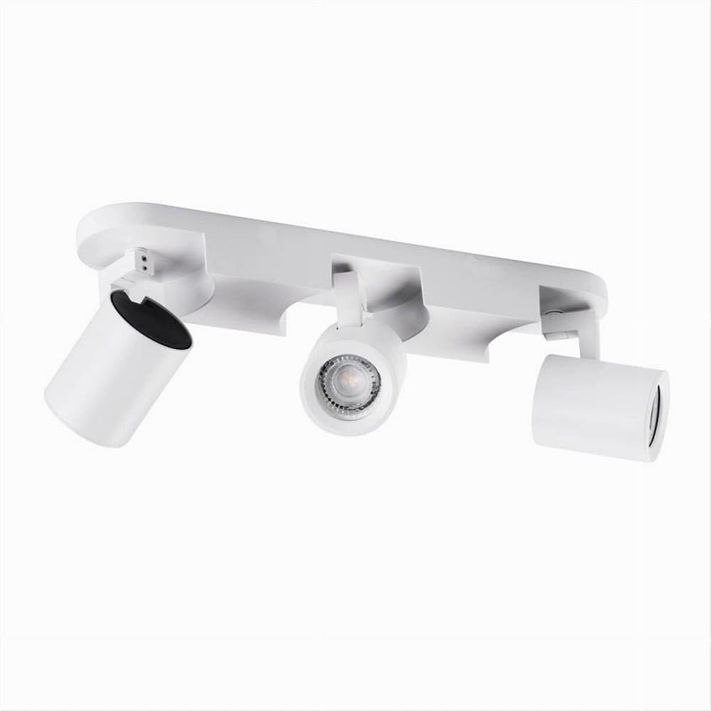 APPLIQUE 3 DIFFUSORI ORIENTABILE SOFFITTO PARETE LAMPADA GU10 BIANCO NERO TH8803 in Faretti da muro Trade Shop italia - Napoli, commercioVirtuoso.it