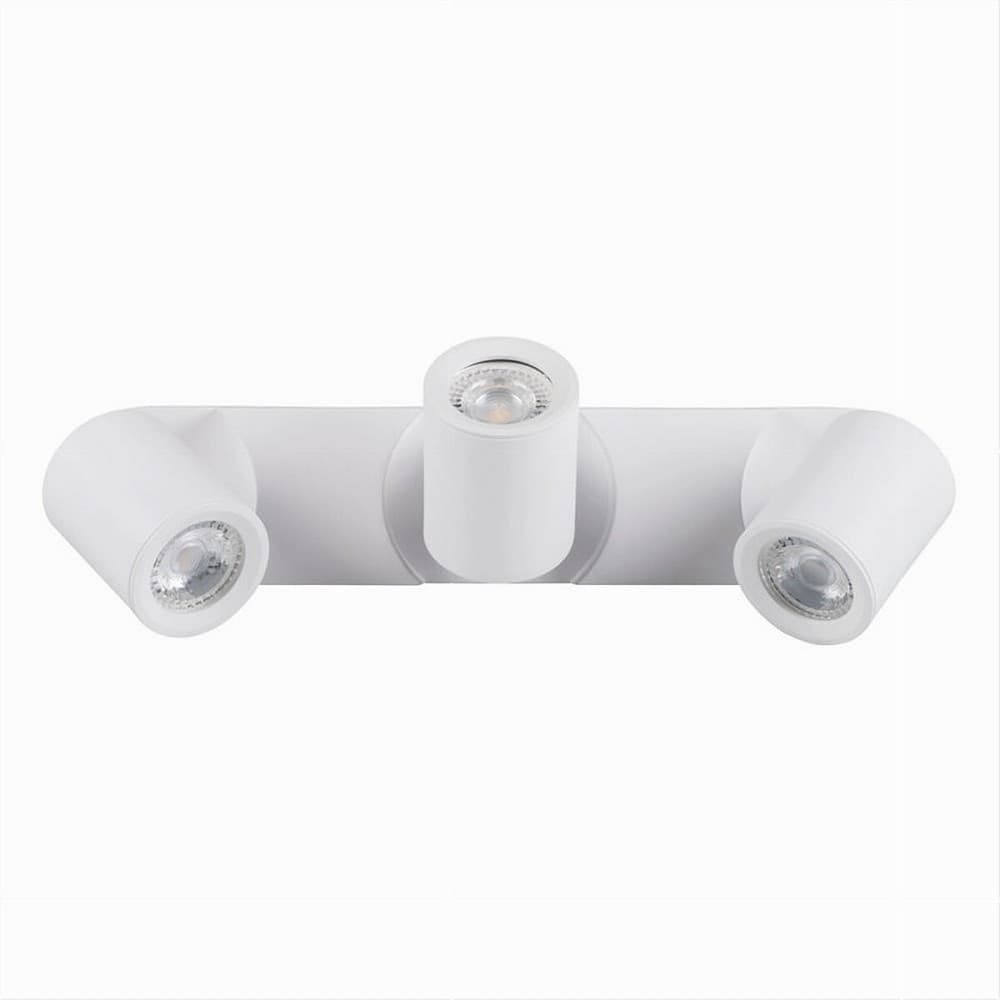 APPLIQUE 3 DIFFUSORI ORIENTABILE SOFFITTO PARETE LAMPADA GU10 BIANCO NERO TH8803 in Faretti da muro Trade Shop italia - Napoli, commercioVirtuoso.it
