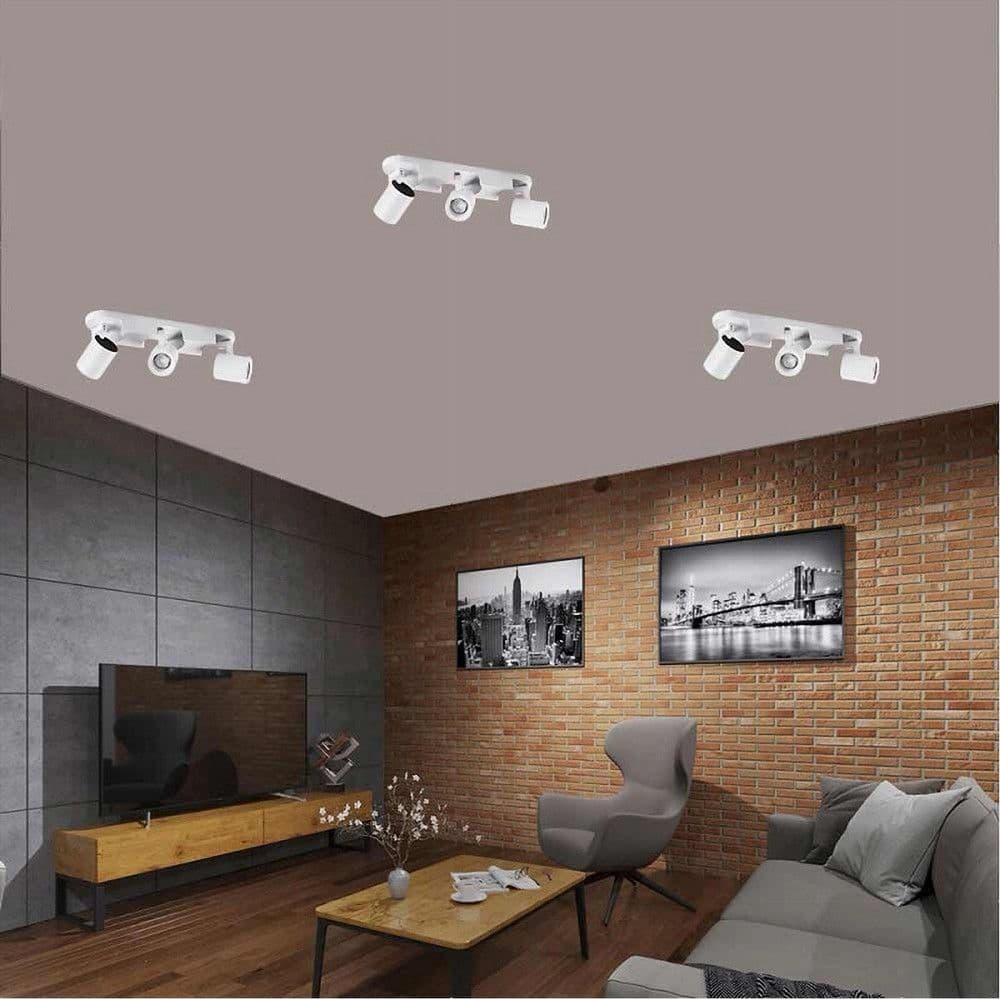 APPLIQUE 3 DIFFUSORI ORIENTABILE SOFFITTO PARETE LAMPADA GU10 BIANCO NERO TH8803 in Faretti da muro Trade Shop italia - Napoli, commercioVirtuoso.it