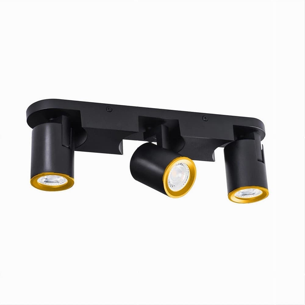 APPLIQUE 3 DIFFUSORI ORIENTABILE SOFFITTO PARETE LAMPADA GU10 BIANCO NERO TH8803 in Faretti da muro Trade Shop italia - Napoli, commercioVirtuoso.it