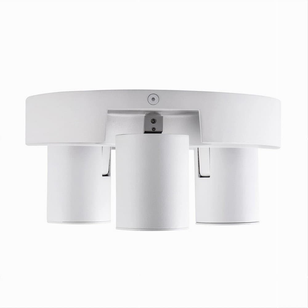 PLAFONIERA 3 DIFFUSORI ORIENTABILE SOFFITTO PARETE TONDA GU10 BIANCO NERO TH8804 in Plafoniere Trade Shop italia - Napoli, commercioVirtuoso.it