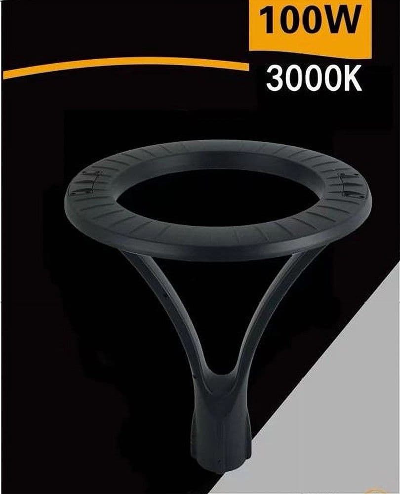 LAMPIONE MODERNO LED 100W CERCHIO FUNGO IP65 LUCE ESTERNI GIARDINO CORTILE GD-100W in Lampioni Trade Shop italia - Napoli, commercioVirtuoso.it