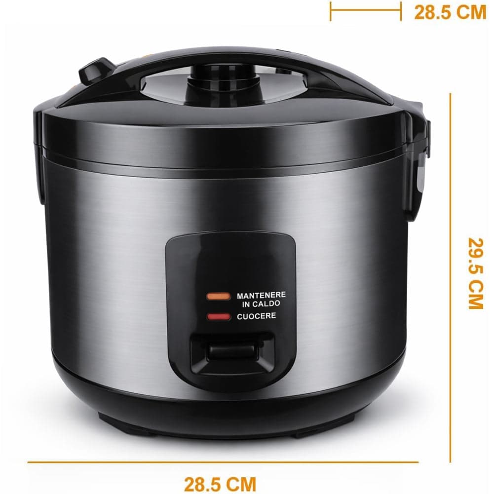 Cuociriso Elettrico 1.8LT 700W con Vaporiera Pentola Antiaderente Mantenimento Caldo in Cuociriso Danyx - Casoria, commercioVirtuoso.it