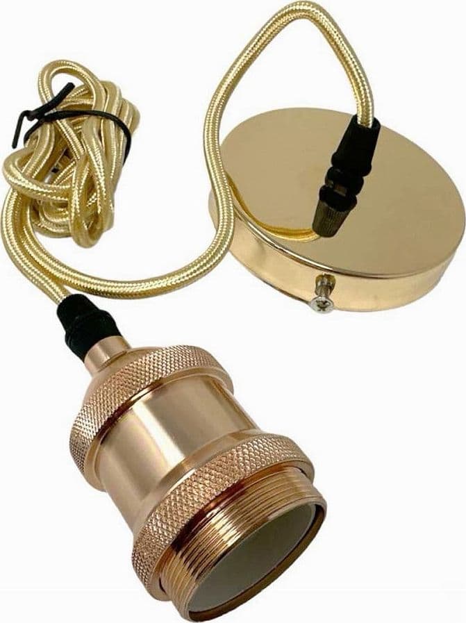 LAMPADARIO PORTALAMPADA A SOSPENSIONE PER LAMPADINE E27 PENDENTE 2 METRI E27-2M in Lampade a sospensione Trade Shop italia - Napoli, commercioVirtuoso.it