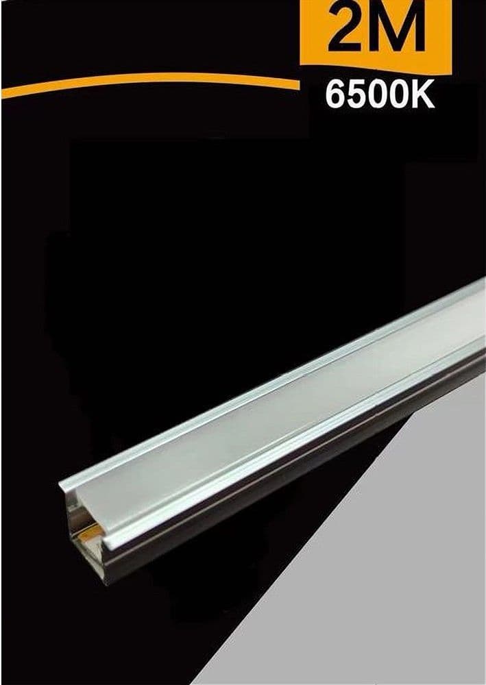 PROFILO IN ALLUMINIO 2MT COMPLETO DI STRIP LED + COVER 12V 7W/MT AL-12V-2025-120 in Profili in alluminio Trade Shop italia - Napoli, commercioVirtuoso.it