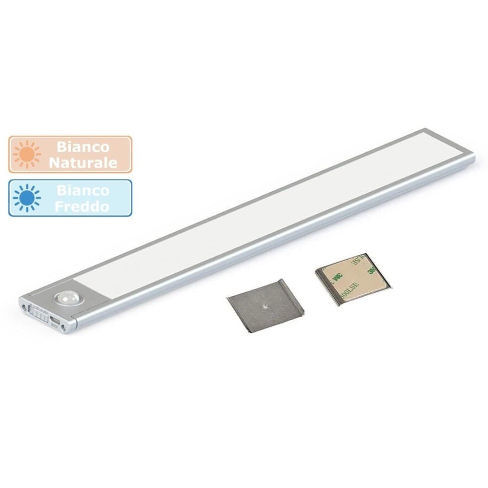 LAMPADA LED CALAMITATA PARETE ARMADIO RICARICABILE SENSORE MOVIMENTO 3 W SEN-600