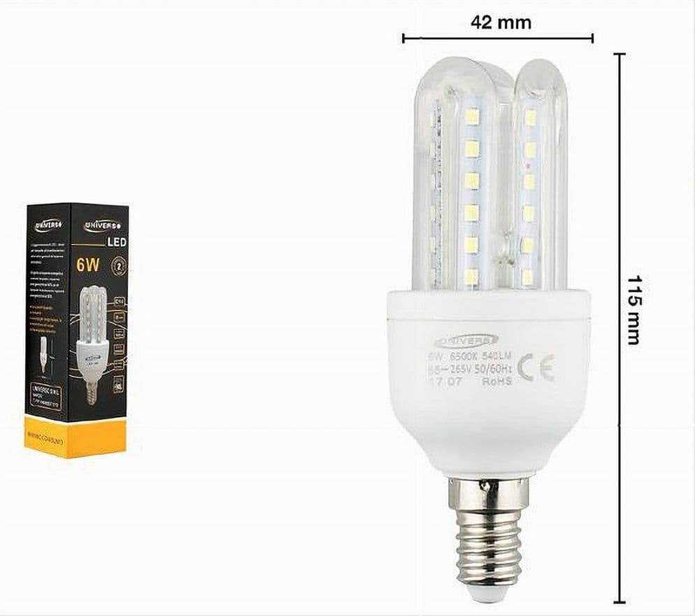 LAMPADINA LED E14 3U 6 WATT LUCE CALDA 3000K FREDDA 6500K NATURALE 4000K 3U-02 in Lampadine a LED Trade Shop italia - Napoli, commercioVirtuoso.it