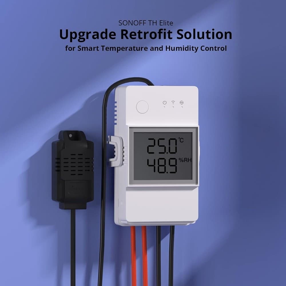 INTERRUTTORE WIFI INTELLIGENTE TH ELITE MONITORA TEMPERATURA UMIDITÀ SONOFF THR316D in Spine intelligenti e telecomandate Trade Shop italia - Napoli, commercioVirtuoso.it
