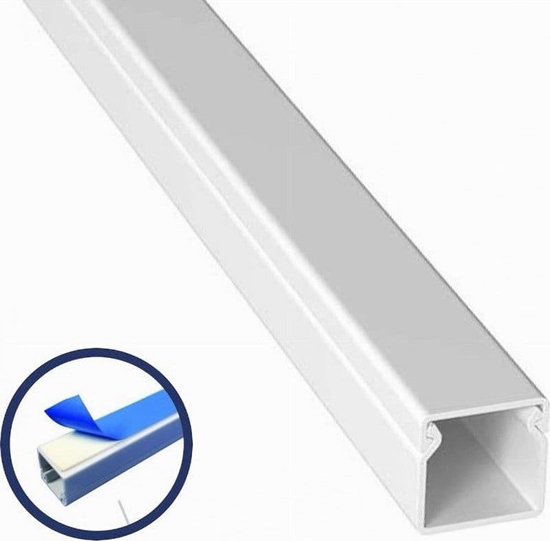 10 PZ PROFILI CANALINA PASSACAVI CON BIADESIVO IN PVC COLORE BIANCO 2 MT 10X10MM in Canaline fili elettrici Trade Shop italia - Napoli, commercioVirtuoso.it
