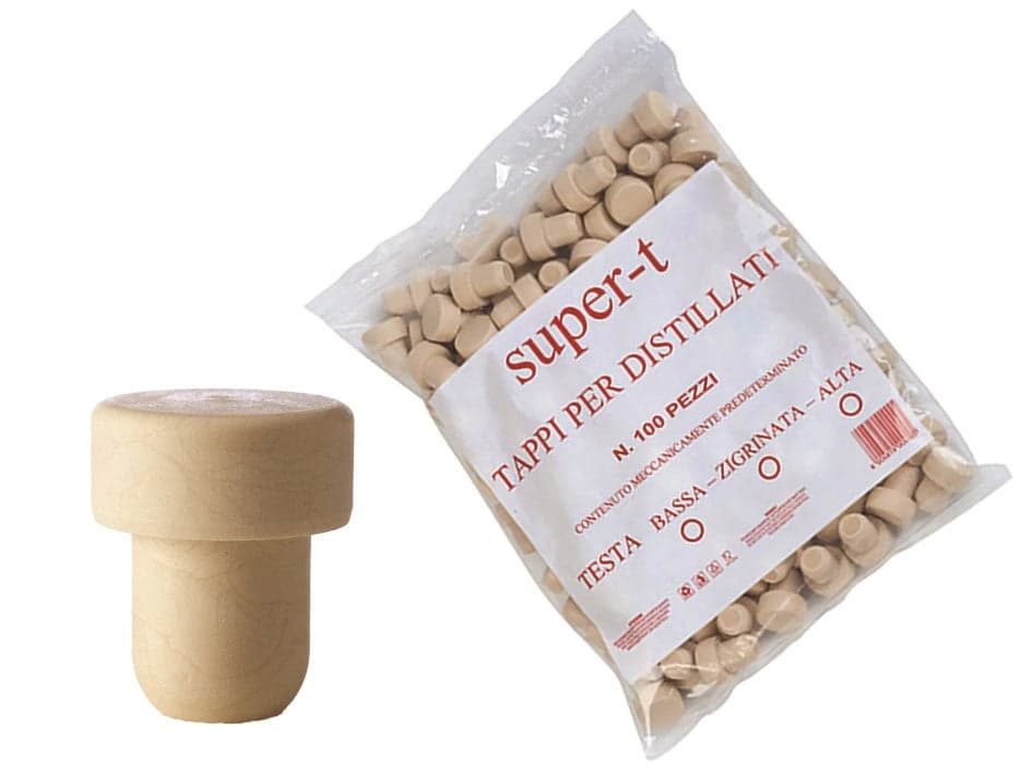 TAPPI SINTETICI IN SIMILSUGHERO 100 PZ FINTO SUGHERO MM 22x38 FERR 122764 in prodotto EuroStore07 - Alatri, commercioVirtuoso.it
