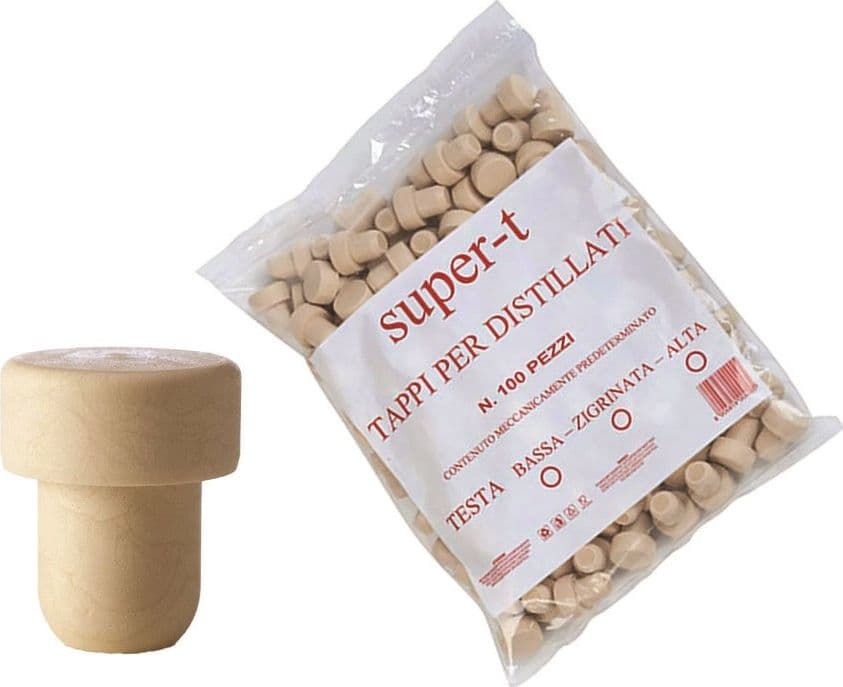 TAPPI SINTETICI IN SIMILSUGHERO 100 PZ FINTO SUGHERO MM 22x38 FERR 122764 in prodotto EuroStore07 - Alatri, commercioVirtuoso.it