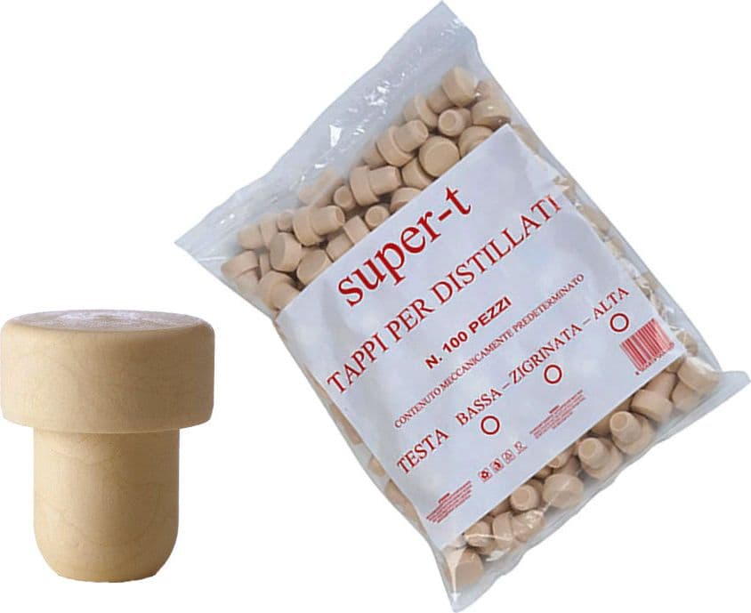 TAPPI SINTETICI IN SIMILSUGHERO 100 PZ FINTO SUGHERO MM 22x38 FERR 122764 in prodotto EuroStore07 - Alatri, commercioVirtuoso.it