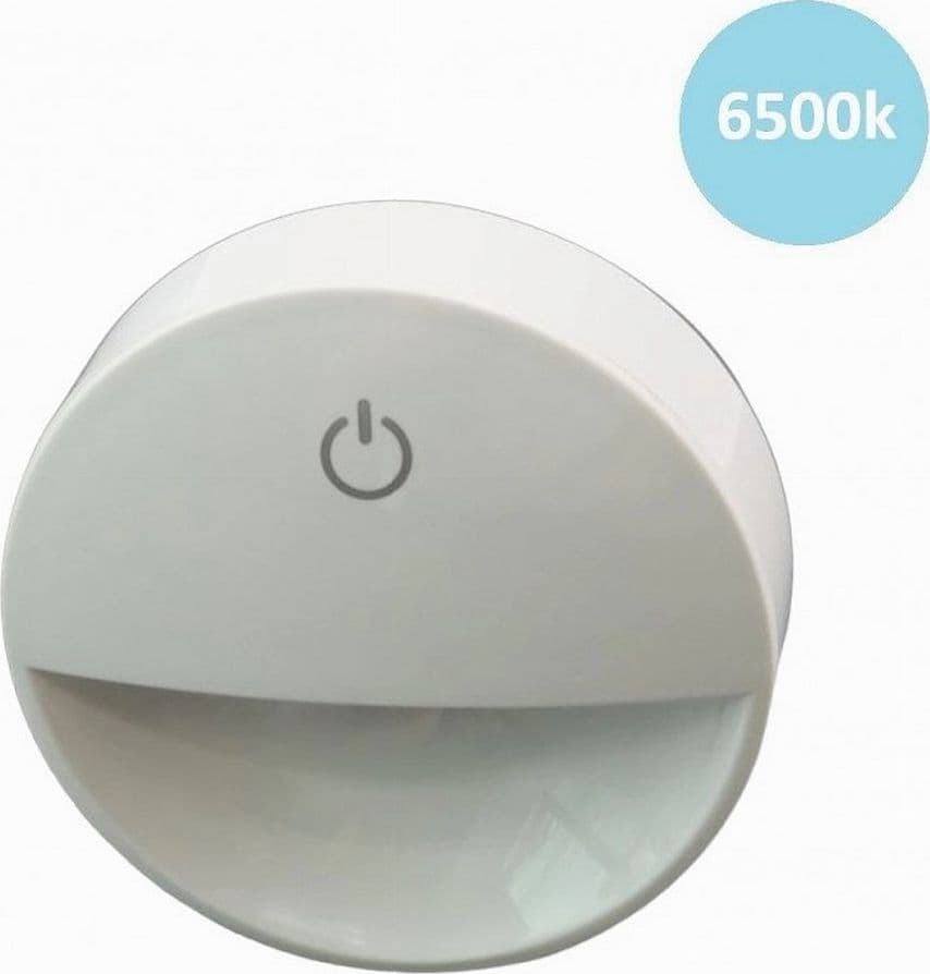 LAMPADA NOTTURNA CON SPINA ACCENSIONE TOUCH PUNTO LUCE LED TONDA BIANCO XGCMD-001 in Luci notturne per bambini Trade Shop italia - Napoli, commercioVirtuoso.it