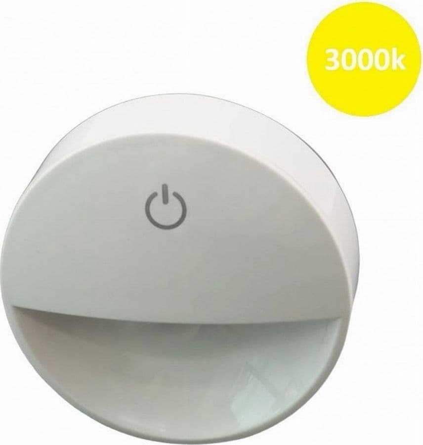 LAMPADA NOTTURNA CON SPINA ACCENSIONE TOUCH PUNTO LUCE LED TONDA BIANCO XGCMD-001 in Luci notturne per bambini Trade Shop italia - Napoli, commercioVirtuoso.it