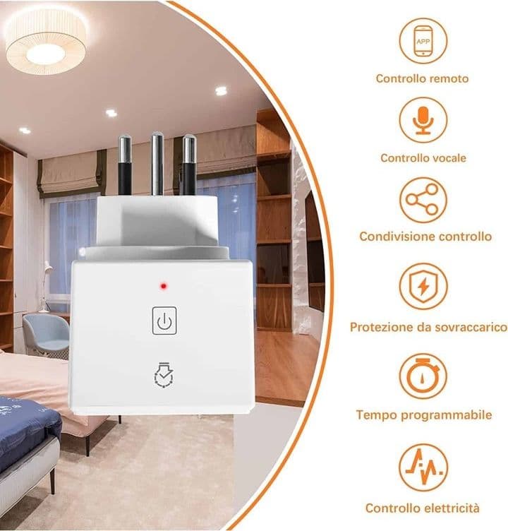 PRESA INTELLIGENTE WIFI SPINA WIRELESS MONITORAGGIO ENERGETICO SMART PLUG ZY-OYD-Y in Spine intelligenti e telecomandate Trade Shop italia - Napoli, commercioVirtuoso.it
