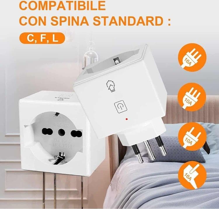 PRESA INTELLIGENTE WIFI SPINA WIRELESS MONITORAGGIO ENERGETICO SMART PLUG ZY-OYD-Y in Spine intelligenti e telecomandate Trade Shop italia - Napoli, commercioVirtuoso.it