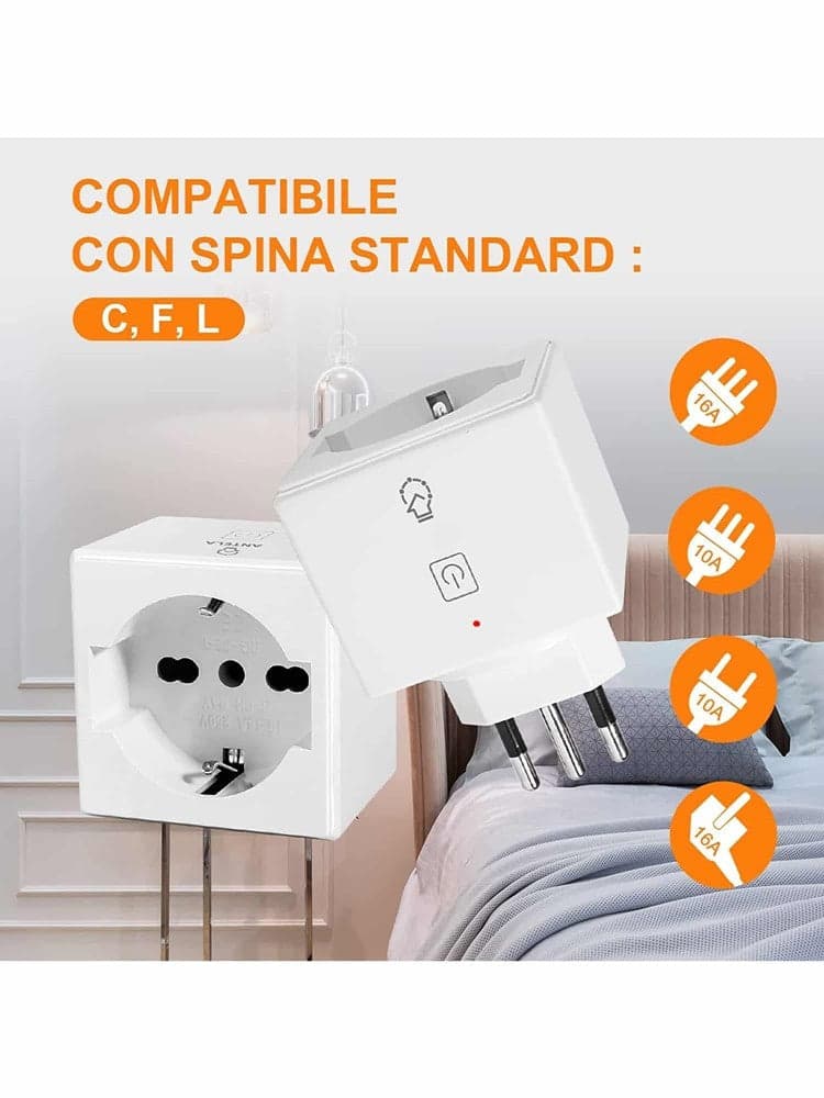 PRESA INTELLIGENTE WIFI SPINA WIRELESS MONITORAGGIO ENERGETICO SMART PLUG ZY-OYD-Y in Spine intelligenti e telecomandate Trade Shop italia - Napoli, commercioVirtuoso.it