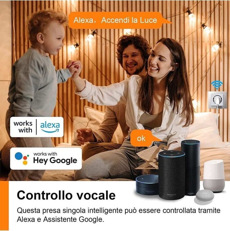PRESA INTELLIGENTE WIFI SPINA WIRELESS MONITORAGGIO ENERGETICO SMART PLUG ZY-OYD-Y in Spine intelligenti e telecomandate Trade Shop italia - Napoli, commercioVirtuoso.it