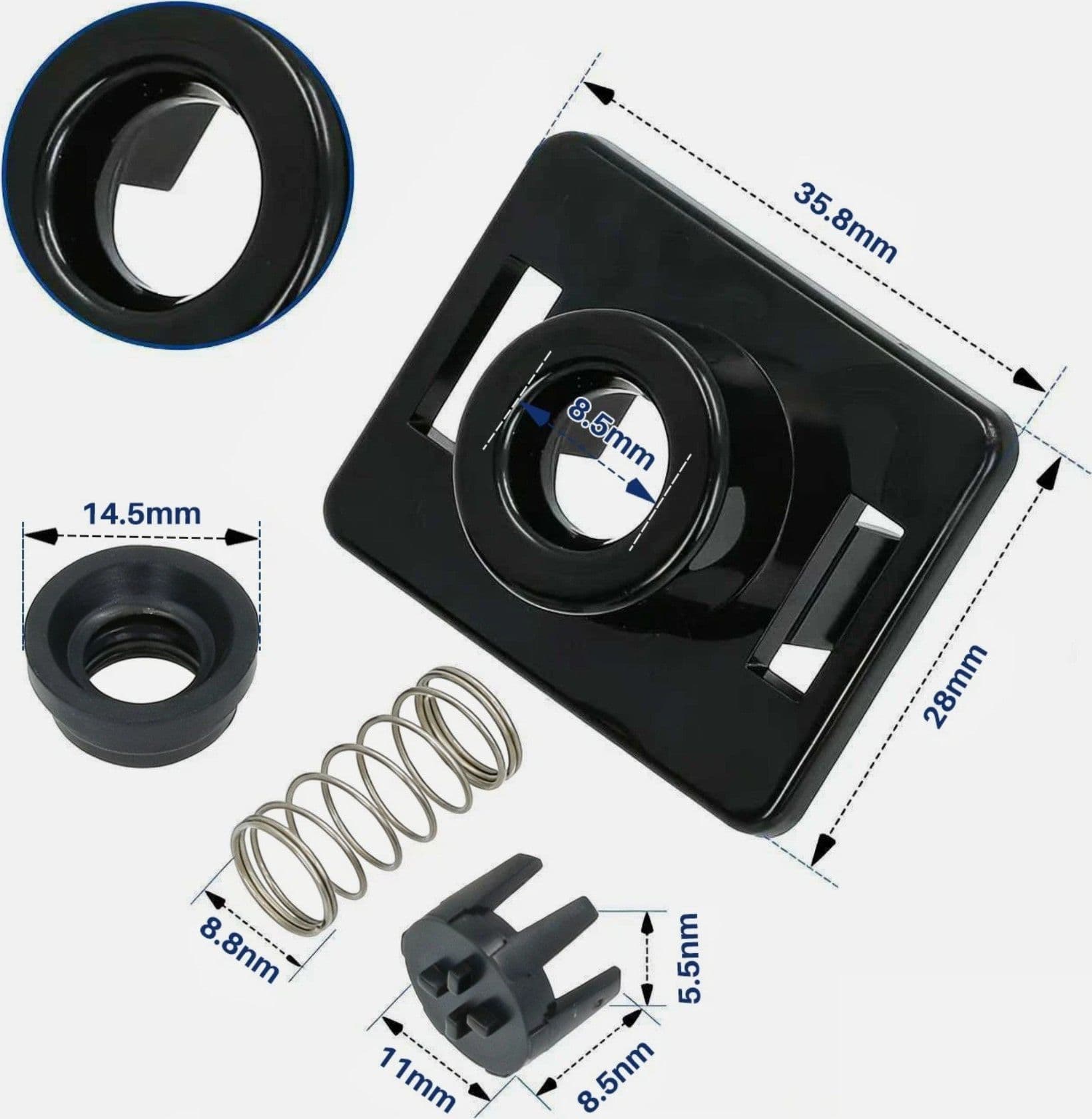 Kit Serbatoio Acqua Guarnizioni Attacco Saeco Macchina Caffè 421941308821- in prodotto EuroStore07 - Alatri, commercioVirtuoso.it