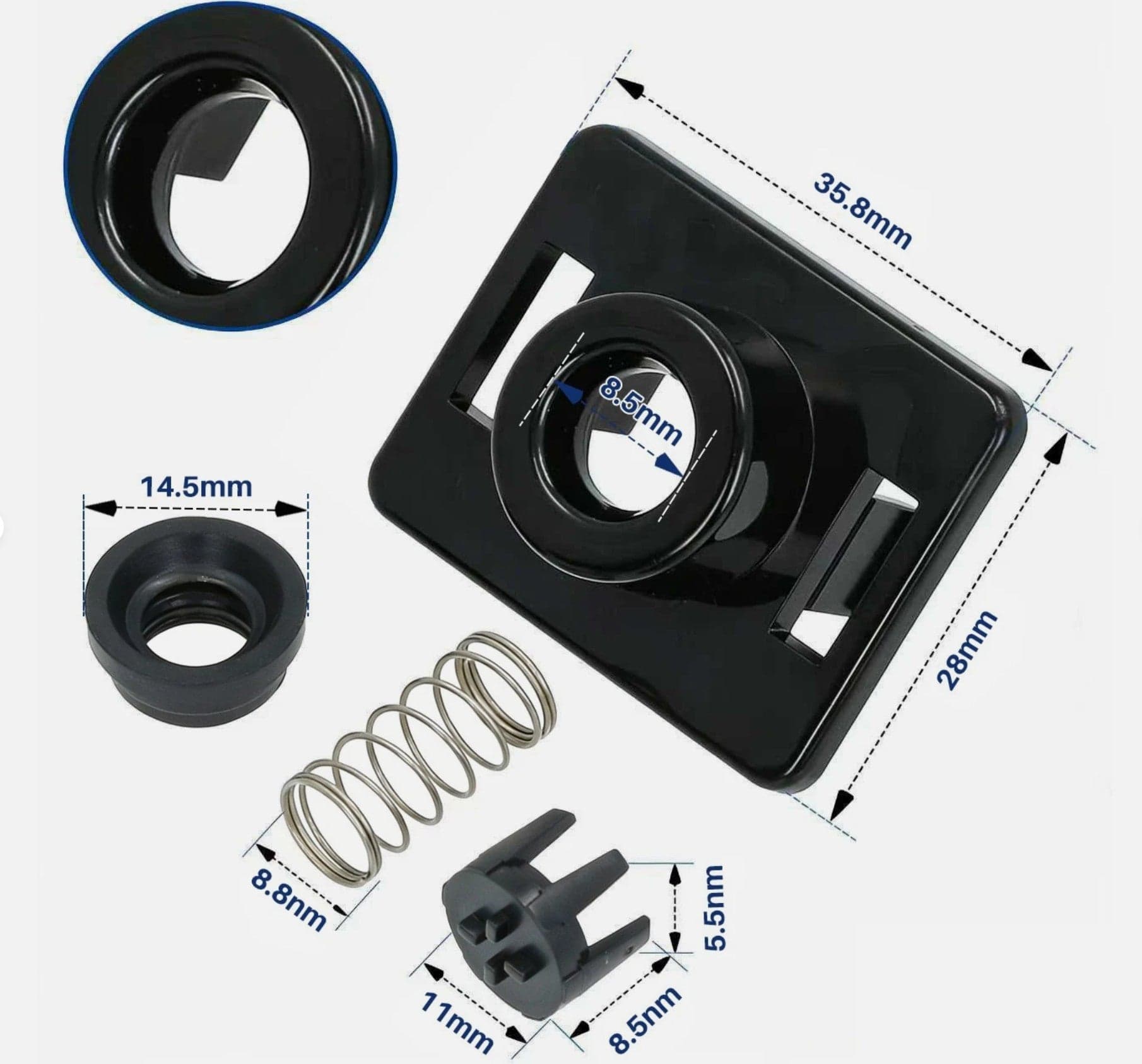 Kit Serbatoio Acqua Guarnizioni Attacco Saeco Macchina Caffè 421941308821- in prodotto EuroStore07 - Alatri, commercioVirtuoso.it