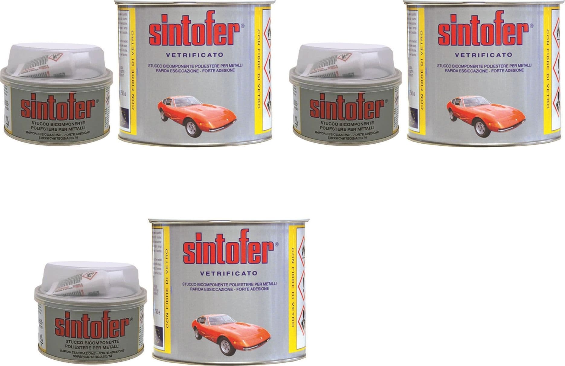 SINTOFER STUCCO PER METALLO VETRIFICATO ml.175 ambrato "tipo vetrificato" pz 3 in prodotto EuroStore07 - Alatri, commercioVirtuoso.it