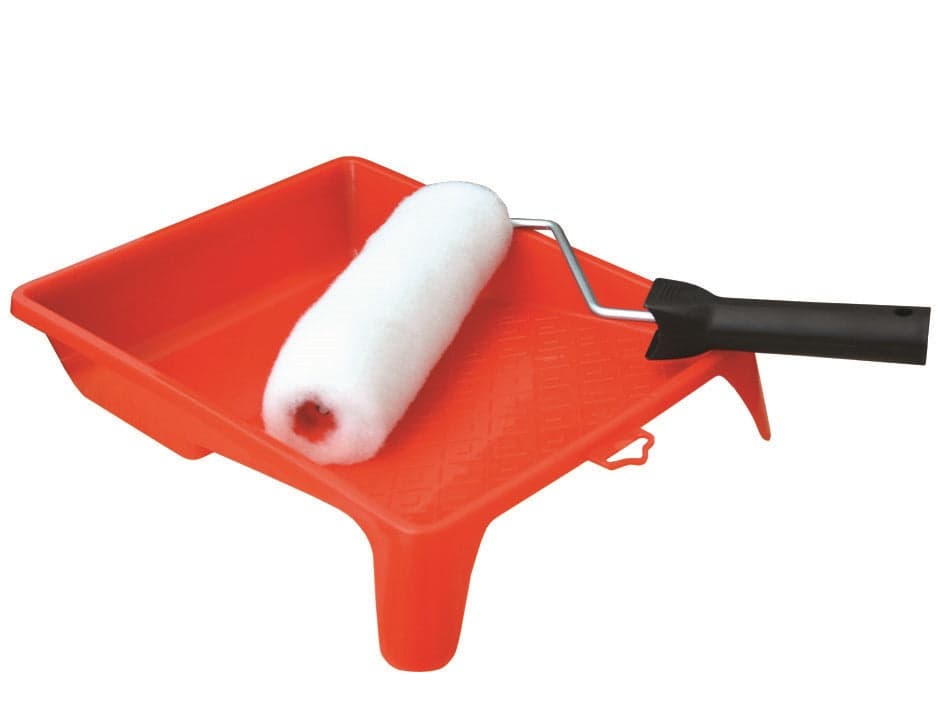 SET RULLO CON BACINELLA PER PITTURE MURALI - rullo cm.3,7 cm.22x25x32,5h. in prodotto EuroStore07 - Alatri, commercioVirtuoso.it