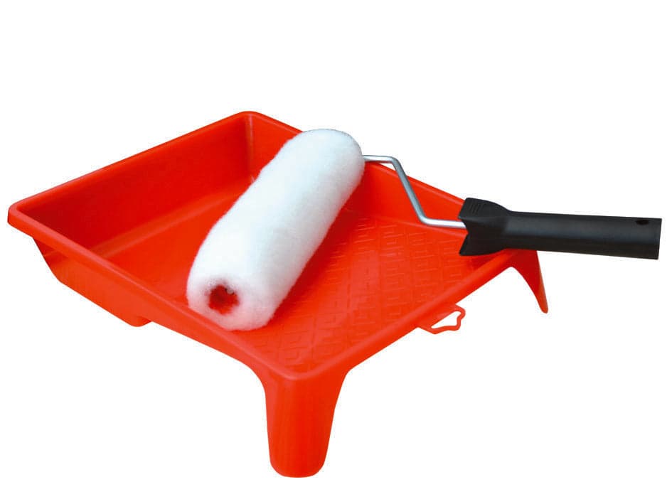 SET RULLO CON BACINELLA PER PITTURE MURALI - rullo cm.3,7 cm.22x25x32,5h. in prodotto EuroStore07 - Alatri, commercioVirtuoso.it