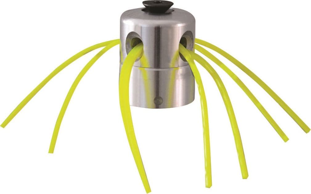 TESTINA PER DECESPUGLIATORE UNIVERSALE IN ALLUMINIO 8 FILI a 4 fori, in prodotto EuroStore07 - Alatri, commercioVirtuoso.it