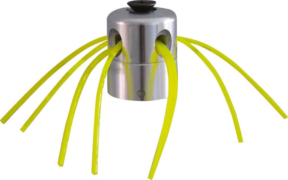 TESTINA PER DECESPUGLIATORE UNIVERSALE IN ALLUMINIO 8 FILI a 4 fori, in prodotto EuroStore07 - Alatri, commercioVirtuoso.it