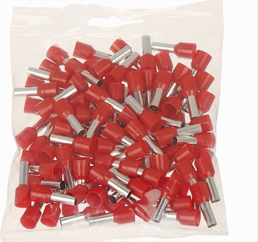 CONFEZIONE 100 PZ TUBETTO CAPICORDA ISOLATO PER CAVI 16MM² TERMINALE 12MM E16-12 in Capicorda Trade Shop italia - Napoli, commercioVirtuoso.it