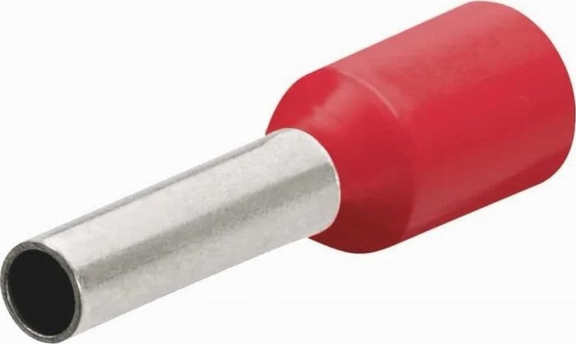 CONFEZIONE 100PZ TUBETTO CAPICORDA ISOLATO PER CAVI DA 2.5MM² TERMINALE 8MM E2508 in Capicorda Trade Shop italia - Napoli, commercioVirtuoso.it