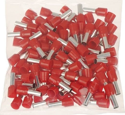 CONFEZIONE 100PZ TUBETTO CAPICORDA ISOLATO PER CAVI DA 2.5MM² TERMINALE 8MM E2508 in Capicorda Trade Shop italia - Napoli, commercioVirtuoso.it