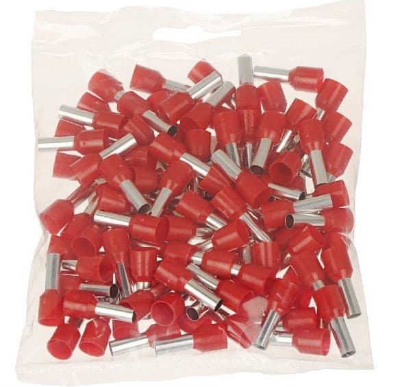 CONFEZIONE 100PZ TUBETTO CAPICORDA ISOLATO PER CAVI DA 2.5MM² TERMINALE 8MM E2508 in Capicorda Trade Shop italia - Napoli, commercioVirtuoso.it
