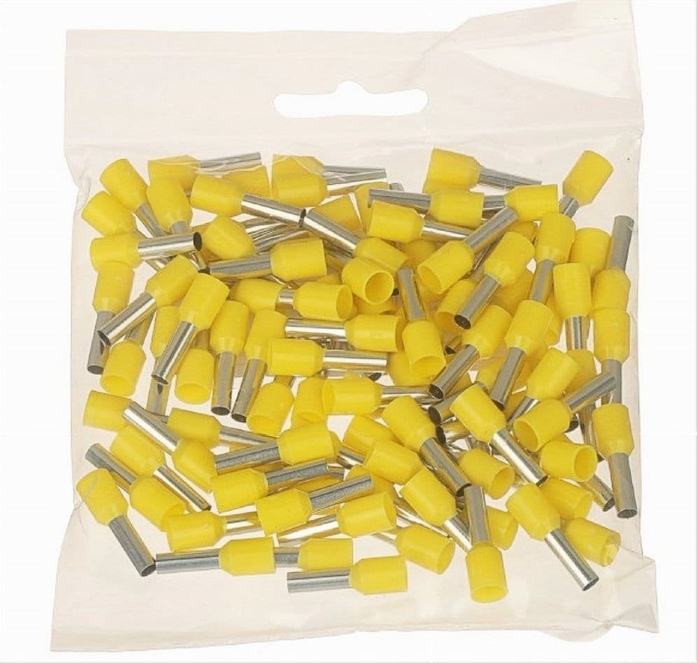 CONFEZIONE 100PZ TUBETTO CAPICORDA ISOLATO PER CAVI DA 4 MM² TERMINALE 9MM E4009 in Capicorda Trade Shop italia - Napoli, commercioVirtuoso.it