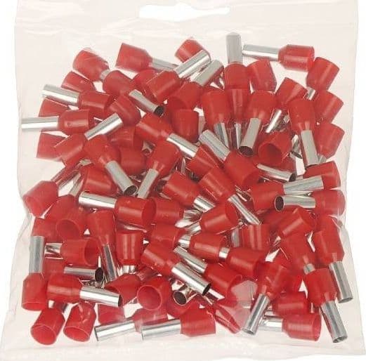 CONFEZIONE 100 PZ TUBETTO CAPICORDA ISOLATO PER CAVI 6 MM² TERMINALE 12 MM E6012 in Capicorda Trade Shop italia - Napoli, commercioVirtuoso.it