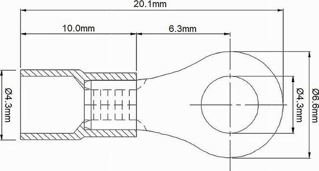 SET 100 PZ CAPICORDA TERMINALE AD OCCHIELLO ISOLATO PER CAVI 0.5-1.5MM² RV1.25-4 in Capicorda Trade Shop italia - Napoli, commercioVirtuoso.it