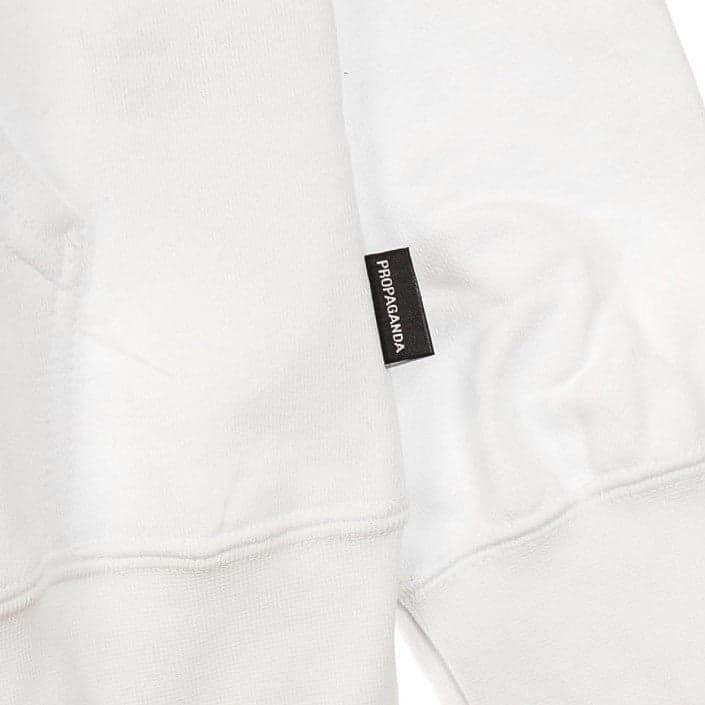 PROPAGANDA Felpa Leggera Cappuccio Uomo Ribs Hoodie White da uomo in Felpe con cappuccio Drestige - Casamassima, commercioVirtuoso.it