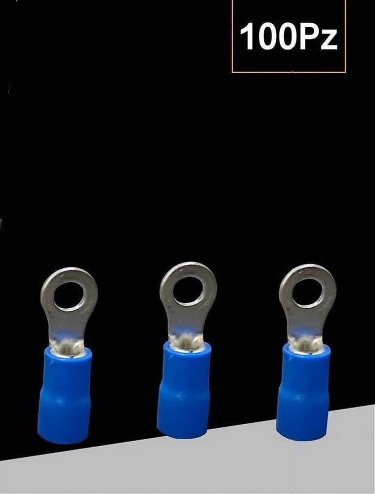 SET 100PZ CAPICORDA TERMINALE AD OCCHIELLO ISOLATO PER CAVI 2.5-4MM² M4 RV3.5-4 in Capicorda Trade Shop italia - Napoli, commercioVirtuoso.it